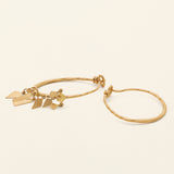 ATHEN CREOL MED VEDHÆNG- 18K forgyldt sølv