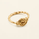 SWIRL RING - 18K guld