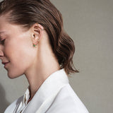 MINI SPIRAL HOOPS - Forgyldt sølv