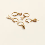 MULLL MINIHOOP W. PENDANT- 18k guld