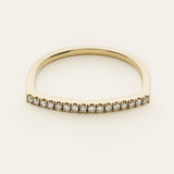 PUNK ALLIANCERING - 18 karat guld med diamanter