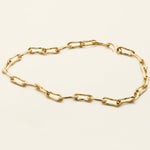 Flow large halskæde forgyldt sølv marlene juhl jørgensen