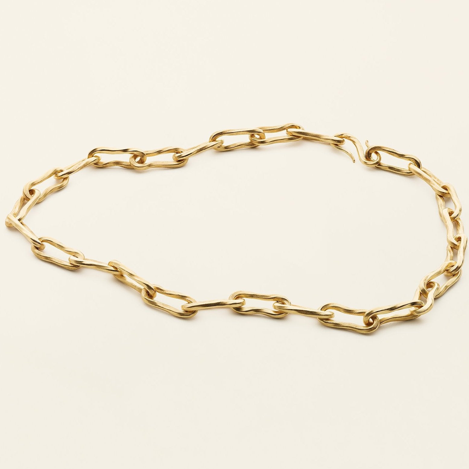 Flow large halskæde forgyldt sølv marlene juhl jørgensen