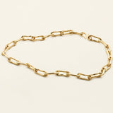 Flow large halskæde forgyldt sølv marlene juhl jørgensen