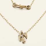 MEDIUM BIRD HALSKÆDE - 18 karat guld med diamanter