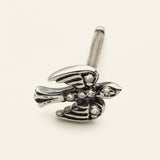 MINI BIRD EARSTICK - sølv med diamanter