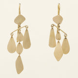 LANGE URO ØRERINGE - forgyldt sølv