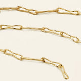 FLOW THIN HALSKÆDE - 18K forgyldt sølv