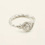SWIRL RING - sølv