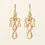 FLOW LINK ØRERINGE - 18K forgyldt sølv