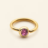 MINIHOOP MED 1 BURMA SAFIR- 18k gold