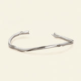 Flow Bangle - Mat silver
