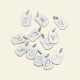 Dog Tag Silver w. Letters