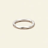 Thick Flow Ring - Mat silver