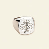 Tree of Life Signature Ring - Silver