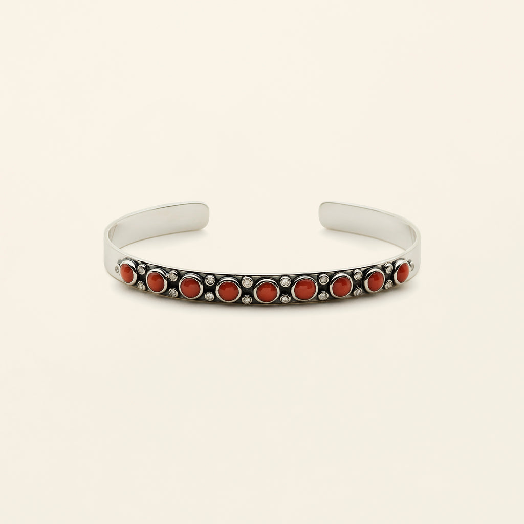 KORAL ARMBÅND - sølv med diamanter