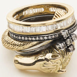 HORSE RING - forgyldt sølv